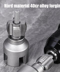 2 In 1 Internal And External Pipe Threading Tool For One Half And Three Quarter Inch PVC Pipe, electric drill compatible