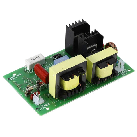 28KHz Ultrasonic Cleaning Transducer With 100W Driver Board Kit for 220V AC green circuit board with components
