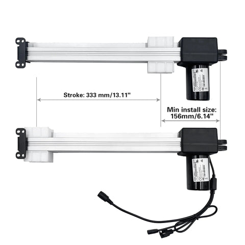 JLDQ 11 156 333K Linear Actuator for Power Recliner Lift Chair and Electric Sofa, 333mm stroke, 156mm install size