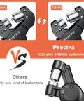 Interchangeable Double Head Handheld Grommet Kit With 400 Silver Grommets 6mm And 10mm Heads Easy Dialing Quick Set For Banners