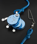 Beefy Offshore Outrigger Line Lock Pulley With Triple Aluminum Alloy Body And Stainless Steel Snap Swivel, marine grade