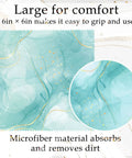 20 Pack Microfiber Cleaning Cloths Set For Eyeglasses, Camera Lenses, And Phone Screens, Marble Design Soft Wipes, 6 X 6 Inches
