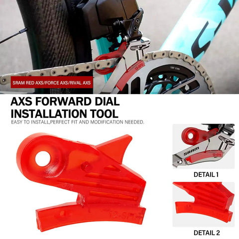 Front Derailleur Setup Tool For 12 Speed Drivetrain, DIY Friendly And Perfect For Rival AXS And Red Force, Installing Calibrator