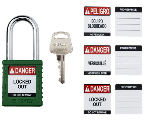 Zero Hassle Lockout Tagout Padlock Set Built Damn Tough For Job Sites Straight Up Osha Compliant Green Nylon Pads With Steel Shackles Six Pack Keyed Different One Key Each Industrial Safety Essential