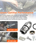 Speedometer Housing Kit For TH350 Transmission Fits 1969 And Up Turbo 350 Includes Retainer Bracket, Extra Seals