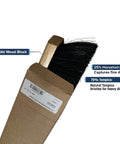 Heavy Hitter Commercial Floor Sweep Head, 24 Inch Horsehair And Tampico Blend, showing solid wood block and bristle blend for fine dust.