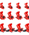 Lockout Tagout Kit With Twelve Piece Single Pole Breaker Lockout Devices Nylon Clamp On Lockout Locks For Loto Stations