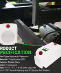 6 Quart Poly Power Unit Hydraulic Fluid Reservoir Tank For Heavy Duty Systems with product specifications and visuals.