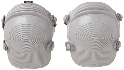 Ultraflex Non Skid Kneepads With Durable Plastic Shell Grey High Density Foam Inner Pad For All Day Comfort front view