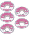 5-Piece Tin Solder Wick Set With Flat Braid For Fast Absorption Desoldering Wicks displayed on spools