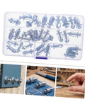 35-Piece Petal Expansion Nut Bolts Set M4 M5 M6 For Hollow Wall And Iron Skin Fastening Heavy Duty Hardware Kit With Quick Install And Reliable Hold For Home Repairs And DIY Projects, metal set in case