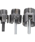 Kontonty 3 Pc Pipe Threader Set For Metal And Pvc Pipes Compatible With Electric Drill, showing three pipe threading tools.