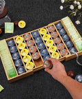 Expandable Bamboo K Cup Holder Drawer Organizer For Coffee Pods And Tea Bags Flexible 12.6 To 21.6 Inch Pod Storage Tray
