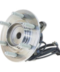 Front Wheel Bearing And Hub Assembly For 2009 2010 Ford F150 Lincoln Navigator Ranger Rwd With Abs Cable, close-up view showing ABS wire.