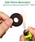 Testing the flame-retardant property of Half Inch Drill Hole Silicone Top Hat Grommets For Wiring And Automotive Firewall Holes Three Eighths Inch ID 0.67 Inch OD 2mm Thick 10 Pack Cable Protector Gasket Seal Ring For Tubing Hydroponics And Irrigation with a lighter.