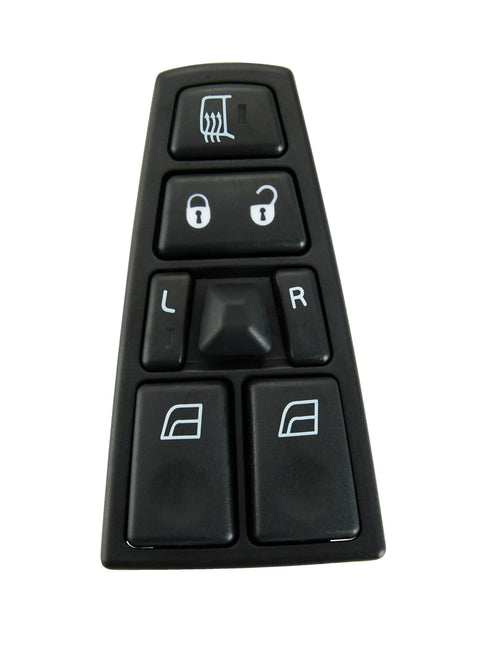 Power Window Switch Driver Side Master Door Control For Volvo VAH 2011 2015 VHD 2004 2015 VNL 2004 2017 VT 2004 2014 Easy Install Fits OEM Numbers 20953592 20455317 20452017 21354601 21277587 20568857 20752918 18 Pins. Close-up view