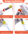 No Clean Solder Flux Paste Kit 4 Pack With 10ml Tubes Soldering Flux Syringe For Electronics Repair And Desoldering usage steps