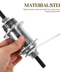 Hand holding Rear Hub Replacement Assembly With Bearings For Bike Coaster Brake 36 Holes Steel MTB Rear Hub Part Upgrade