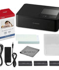 Selphy CP1500 Photo Printer Bundle Wireless Dye Sub Kit With 108 Sheets KP-108 Paper Three Ink Cartridges And Tudak Cleaning Cloth