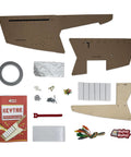 Keytar Invention Launchpad Starter Bundle For Hands On STEM Coding Learning Build Your Own Musical Instrument Kit That Lets Kids Create Code Play And Customize An Educational Instrument. Makey Makey parts and wooden panels.