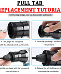 Cordless 26V Electric Rivet Nut Gun Tool Kit With Battery Power And Gear Adjustment For Roofers replacement tutorial steps.