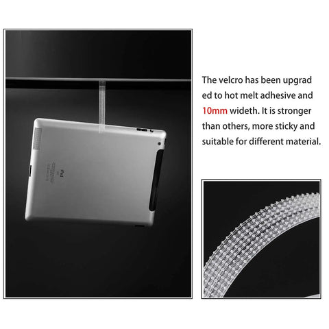 Tablet hanging using 2 Pack Mosquito Net For Windows Upgrade Fly Window Screen Mesh Insect Netting 1.5m x 2m Bug Bee Protector With 3 Rolls Self Adhesive Tapes 10mm Wide White