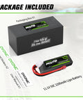 Beefy 3S LiPo Battery 2200mAh 11.1V 50C With Dean-Style T Connector for RC, packaging and accessories displayed