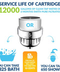 15 Stage Shower Filter With 2 Cartridges Removes Chlorine And Heavy Metals KDF-55 Activated Carbon Calcium Sulfite Chrome Showerhead