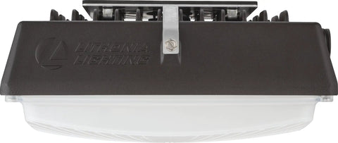 CNY LED P2 Canopy Light 50K MVOLT DDB M2, 5000K Daylight, dark bronze, bottom view, quick mount feature visible