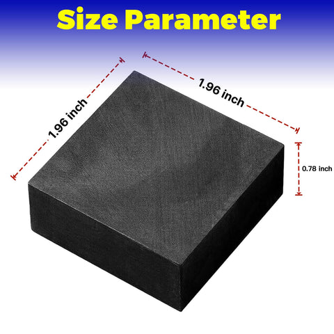 Four Pack Graphite Ingot Blocks For Metal Melting And Casting Molds Pro Grade High Purity Ninety Nine Point Nine Percent 50x50x20 mm block
