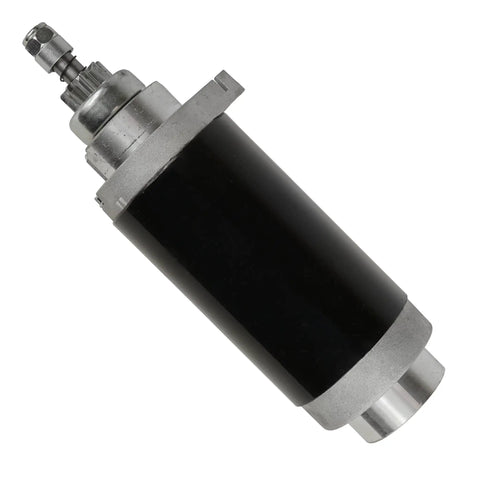 Mercury Marine Outboard Starter Replacement For 75Hp 84.6Ci 1999-2004, silver and black cylindrical starter depiction