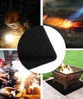Tough As Nails Heavy Duty High Temp Carbon Felt Welding Blanket 6mm thick under fire pit and in welding scenes.