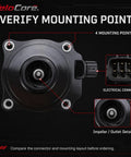 Heavy Duty Electric Coolant Water Pump OEM replacement for 1603225010, showing mounting points and connector details.