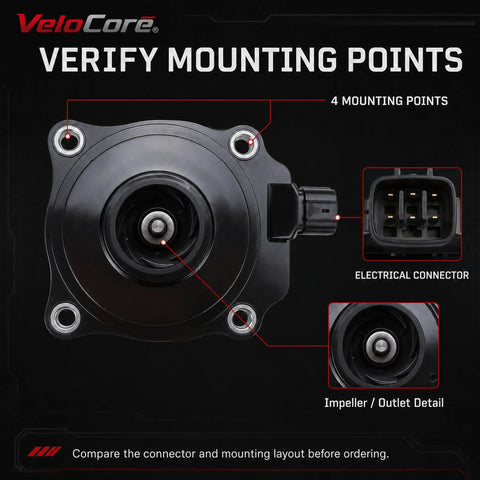 Heavy Duty Electric Coolant Water Pump OEM replacement for 1603225010, showing mounting points and connector details.