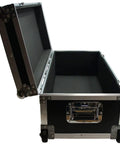 Midsize Drum Hardware Case Heavy Duty Hard Shell Utility Tote For Serious Gear Hauling Durable Plywood Road Transport Box opened view