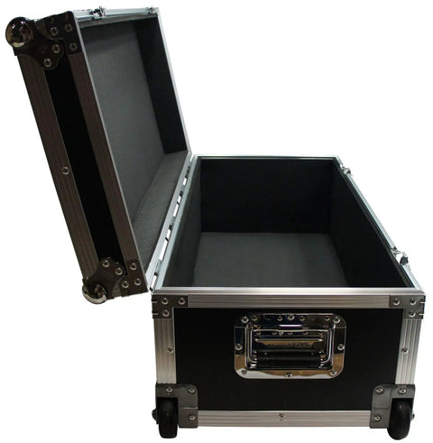 Midsize Drum Hardware Case Heavy Duty Hard Shell Utility Tote For Serious Gear Hauling Durable Plywood Road Transport Box opened view