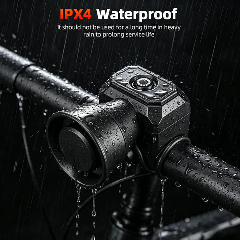 Ultra Loud 120 dB Bike Horn For Adult Riders With Easy Install Fits Mountain Bikes Electric Bikes And Scooters 3V Button Battery Powered No Yelling Needed For Clear Road Warning