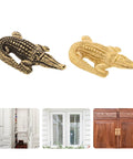 Dope Brass Alligator Shaped Cabinet Knob And Drawer Handle For Kitchen Cabinets Dressers Wardrobes And Nightstands With Durable Finish Not Easy To Fade Modern Home Decor Replacement Hardware