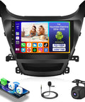 Hyundai Elantra 2014 2015 2016 Android Car Stereo 9 Inch Touchscreen With Wireless CarPlay And Android Auto GPS Navigation