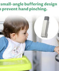 Child reaching for cabinet with Cabinet Hinge Damper Pack Of 20 For Blum Straight Arm Full Overlay Hinges With Nickel Plated Finish Replaces 973A0500.01 Dampers For European Non Soft Close Hinges Not For Face Frame Short Arm Or Flush Mounted Spring Hinges inset shown
