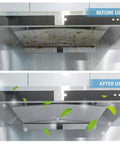 Before and after cleaning comparison using Beast 1000W Handheld Steam Cleaner With High Temperature Pressurized Steam Portable Cleaning Machine
