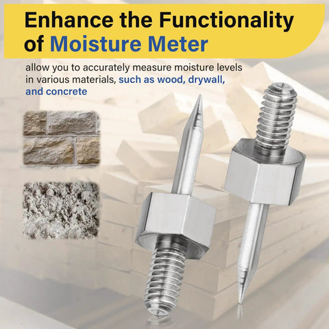 PIN3 Moisture Meter Replacement Pins for MMD4E 6 Pack Compatible with RHMG650 and RHMG700DL Easy Swap for Accurate Readings Durable Pin Set for DIY Wood Moisture Checks, stainless steel pins