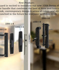 Black Patio Door Handle Set With Mortise Lock For Replacement Sliding Glass Doors, 3-15/16 Inch Screw Hole Spacing, 1006 Series