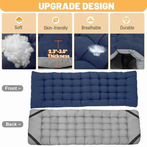 Upgrade design of Heavy Duty Folding Camping Cot With Mattress For Adults 2 Pack Portable Sleeping Cot Beds Easy Fold Setup
