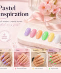 Airbrush Gel Nail Polish Set With 6 Vibrant Colors For Nails Non Dilution Formula 15ml Bottles Non Acetone Fine Mist Spray