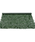 Faux Ivy Privacy Fence Screen With Realistic Veined Leaves 96 Inch By 72 Inch Mesh Backed Greenery Wall Decor, unrolled view