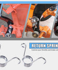 Go Kart Throttle Cable And Throttle Control Assembly Kit return springs detail