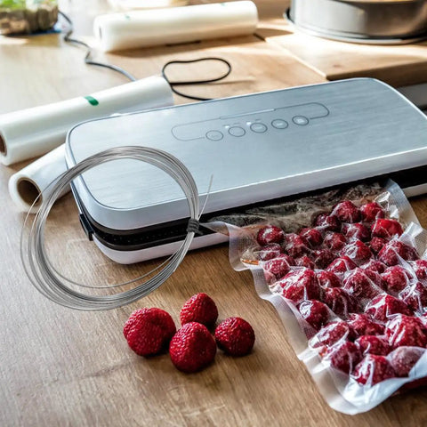 Universal Vacuum Sealer Heating Cable And Heat Shrink Strip Replacement For Industrial Machines Dead Nuts Compatible Plug And Play Setup with vacuum sealed raspberries.