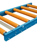 18 Inch Wide Galvanized Steel Light Duty Gravity Conveyor With Polyurethane Rollers and 530 Lbs Capacity for Shipping Assembly Lines