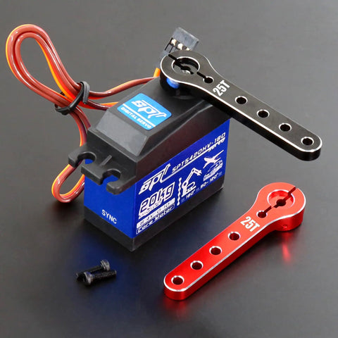 Two Pack Metal 25T Servo Horn 56mm 25 Teeth Extension Servo Arm For RC Planes, Helicopters, And Cars Aluminum CNC Machined